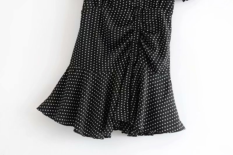 Polyester Vintageskirt(red-S) NHDS0695-red-S