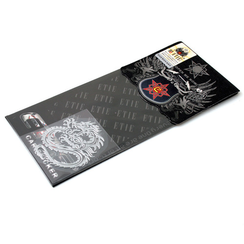 Dragon nickel alloy metal bright silver texture car logo China Shenlong nickel alloy metal car sticker
