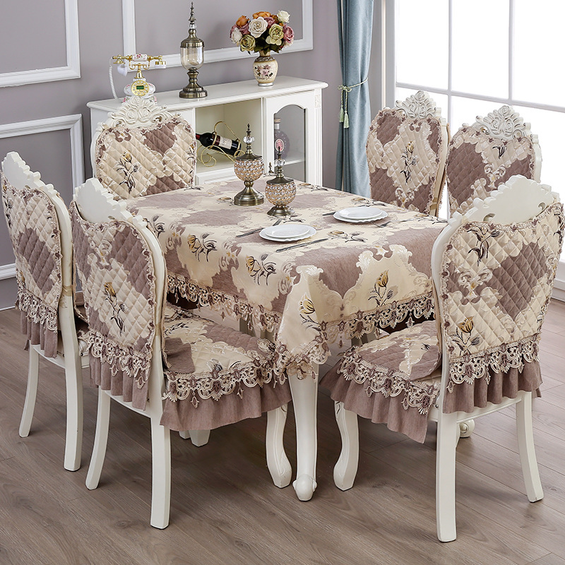 欧式郁金香咖椅垫 (12)