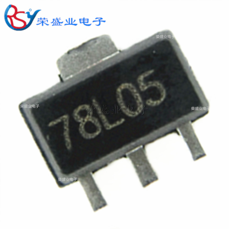 贴片三端稳压 78L05 CJ78L05 SOT-89 贴片三极管 全新现货