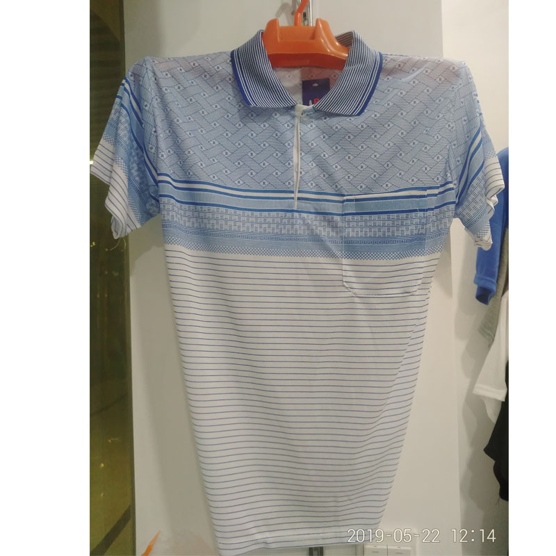 中老年男装t恤纯色短袖男夏季印花短袖T恤爸爸装宽松地摊货源衣