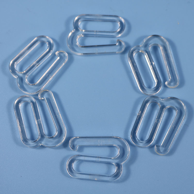 批发内径 1.8cm加厚透明泳装内衣文胸塑料调节扣 9字钩服装辅料|ru