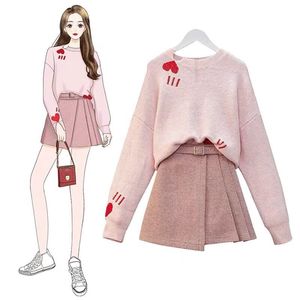 Autumn and winter new style smart fur two piece set