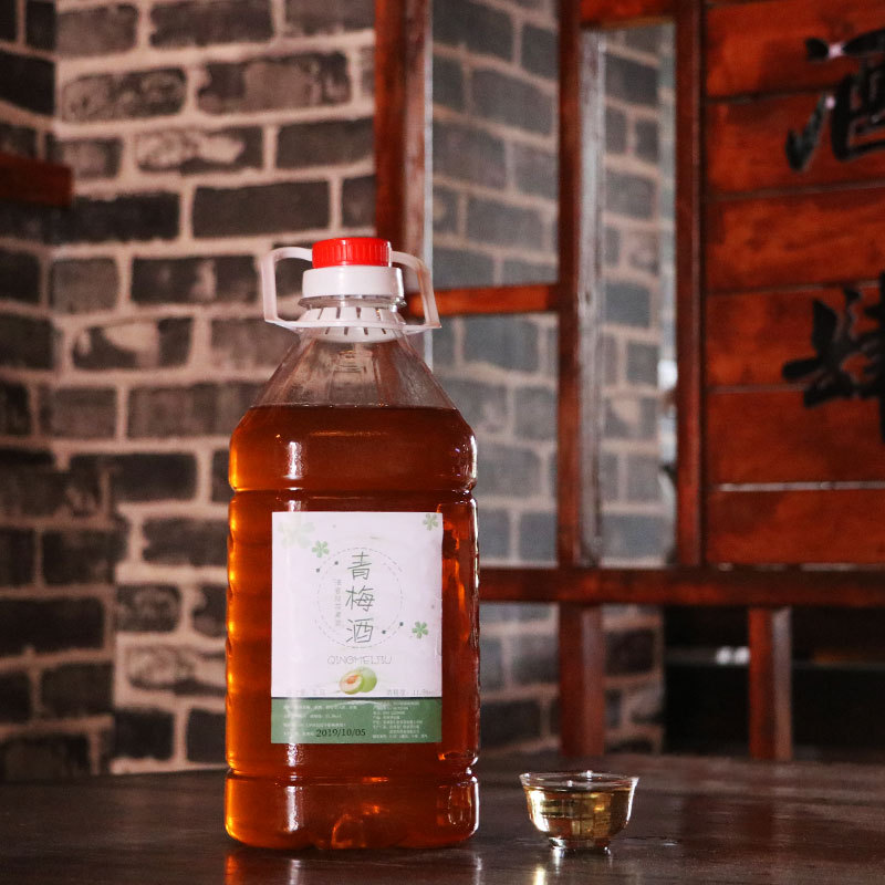 sweet-scented osmanthus Peach blossom wine Peach blossom Vintage Fruit lady Liqueur 5 Drum Brewed wholesale ktv Catering supply