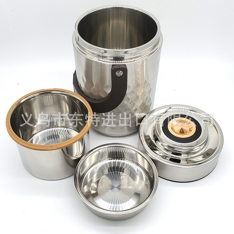 Factory direct sales of stainless steel lunch boxes, vacuum insulated pot, multi-layer sealed lunch boxes, lunch bento boxes, high-end gifts detail image 9