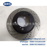 43512-60180 подходит для тормозного диска Toyota Land Cruiser GRJ200 с отверстиями и канавками углеродная черная поверхность