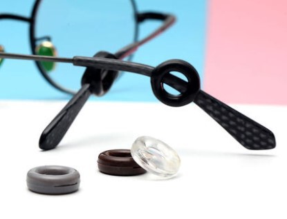 Glasses Round Round Anti-slip Sleeve Silicone Circle Ear Hook Holder Eye and Leg Accessories Anti-drop Pinch Ear Hook Foot Cover