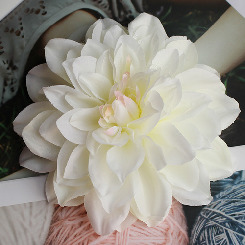 Dahlia artificial flower Dahlia flower wall Tianzhu peony wedding DIY decorative flower arrangement ball artificial flower