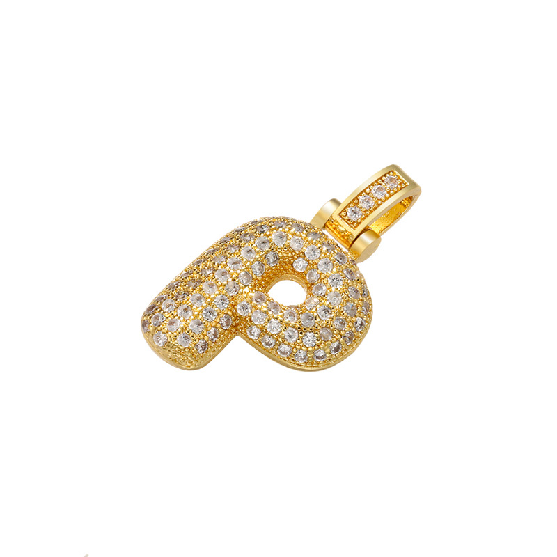 6g Weight Pendant Jewelry Making Type Zircon Inlay Material DIY Jewelry Accessories Classification 1 Piece Quantity Copper Material Letter Pattern All Seasons Season Polished Finish Plating Design Hip-Hop Style White, Gold Color 1 Piece Copper Zircon Bubble Letter Polished Pendant DIY Jewelry Accessories 31