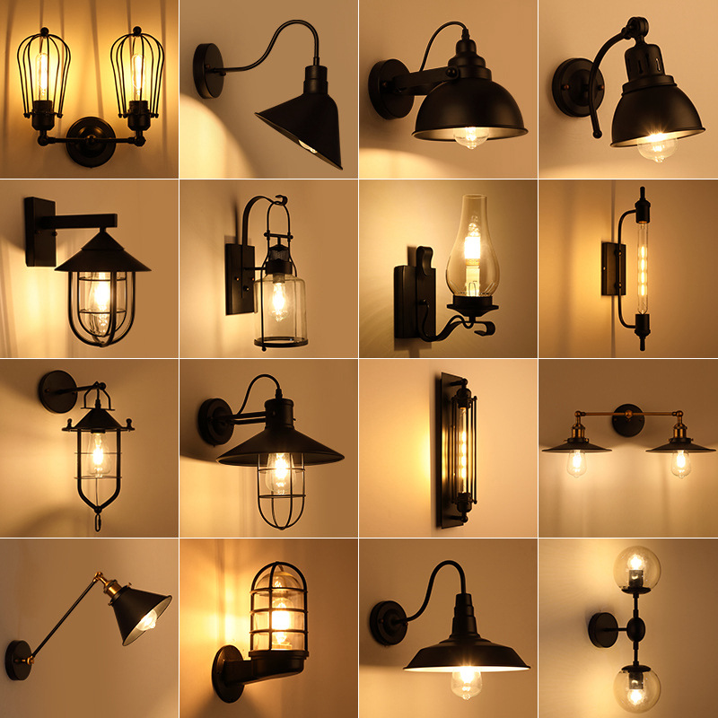 工业复古餐厅酒吧理发店服装店火锅店创意个性户外防水鸟笼壁灯