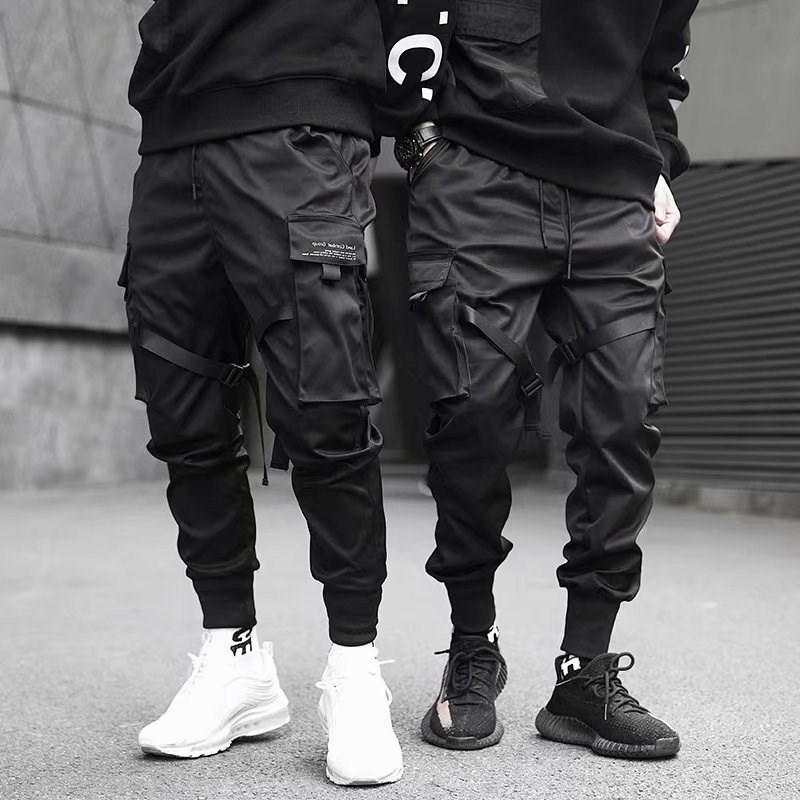 Hidden Ankle Pants Spring ins Super Hot Pants National Trendy Multi-Pocket Casual Loose Trendy Brand Crock Pants for Men