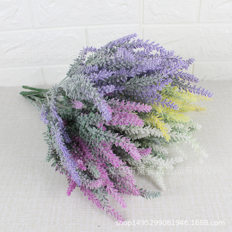 新品仿真薰衣草植毛田园风格装饰把花婚庆永生花紫色薰衣草丝花 阿里巴巴