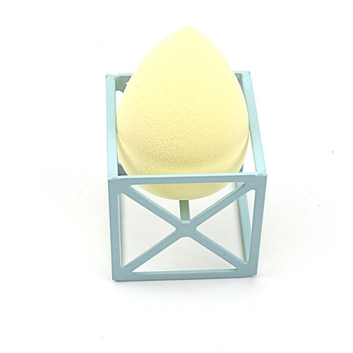 Origin and supply cute chicken claw gourd star metal powder puff rack makeup egg tray electroplated makeup egg rack storage