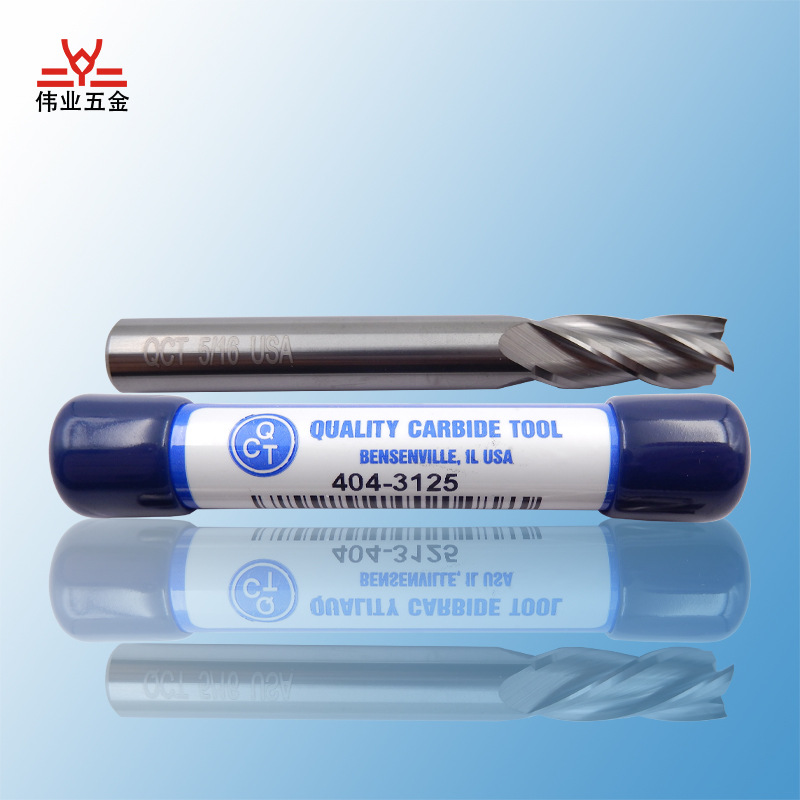 进口美国QCT通用钨钢/四刃公制标准长铣刀/锣刀/合金刀 批发