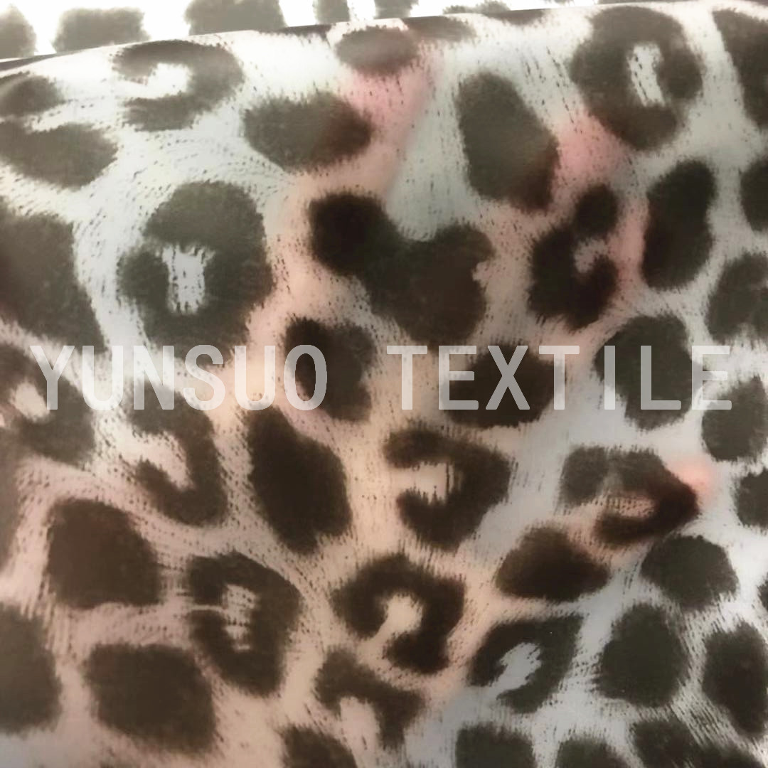 豹纹TPU 时尚雨衣时装面料
