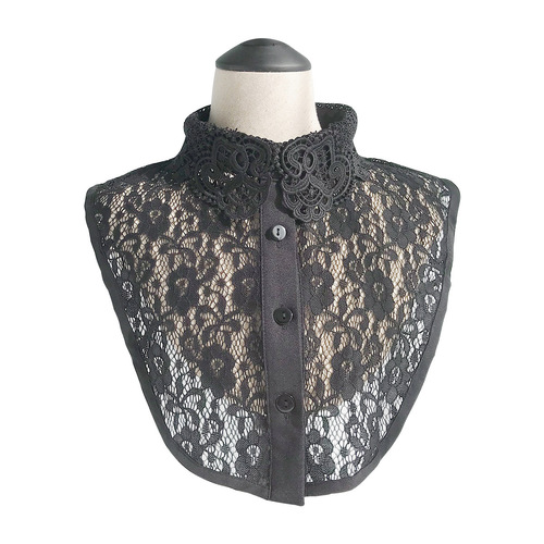 Fake collar Detachable Blouse Dickey Collar False Collar Flower bud fake collar versatile professional blouse collar black decoration fake collar white season