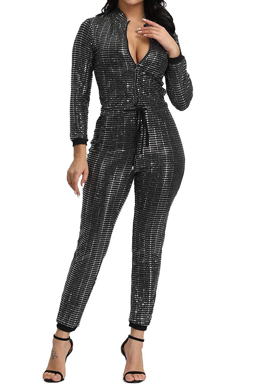 sequins multi-color multi-yard jumpsuit Nihaostyles wholesale clothing vendor NSMDJ75067