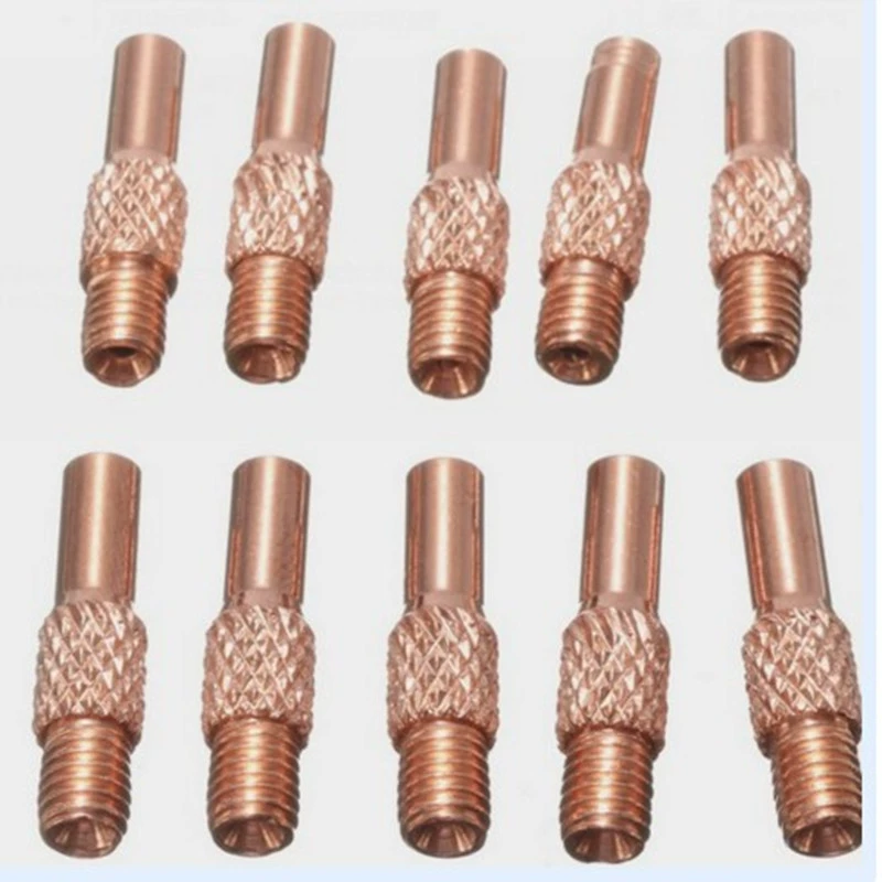 Аксессуары для сварочных аппаратов в газовой среде NBC-200 Тип сварочный пистолет для волочения проволоки проводящее сопло для сварочной проволоки Сопло для проволоки M5 медное сварочное сопло