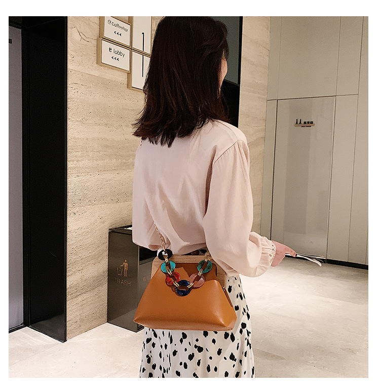 Neue Koreanische Mode Holzschloss Muscheltasche display picture 50