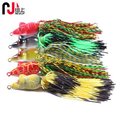 New Lure Frog Artificial Bait Fishing Tackle Plastic Frog Hard Lure Blackfish Lure Frog Fish Bait 5 Colors Wholesale