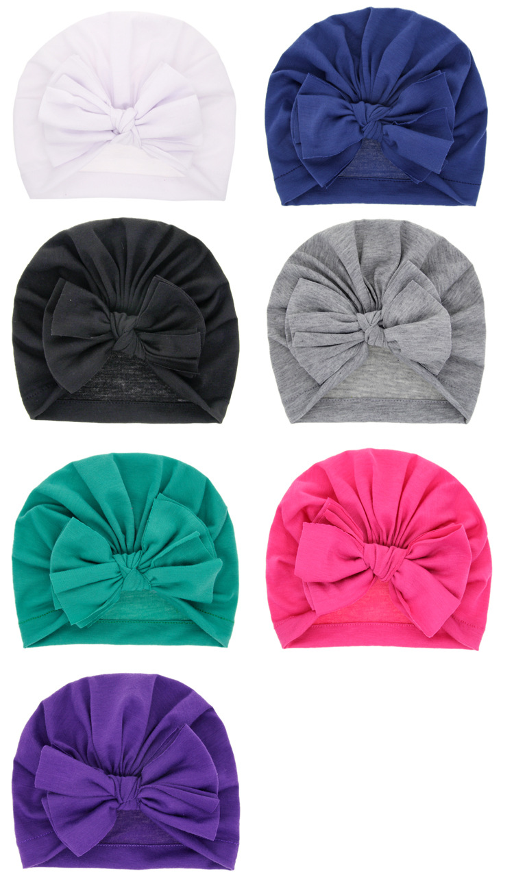 Chapeau Pour Enfants Bébé Capuche Bébé Complexe Multicouche Arc Casquette Foetale En Gros Nihaojewelry display picture 2