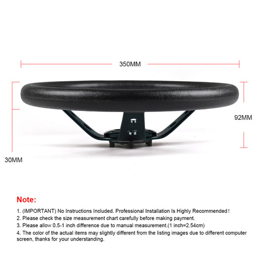 Manufacturer Direct Supply Car Modification 14-inch 350MM Universal Wheel PU Racing Game Competition Wheel