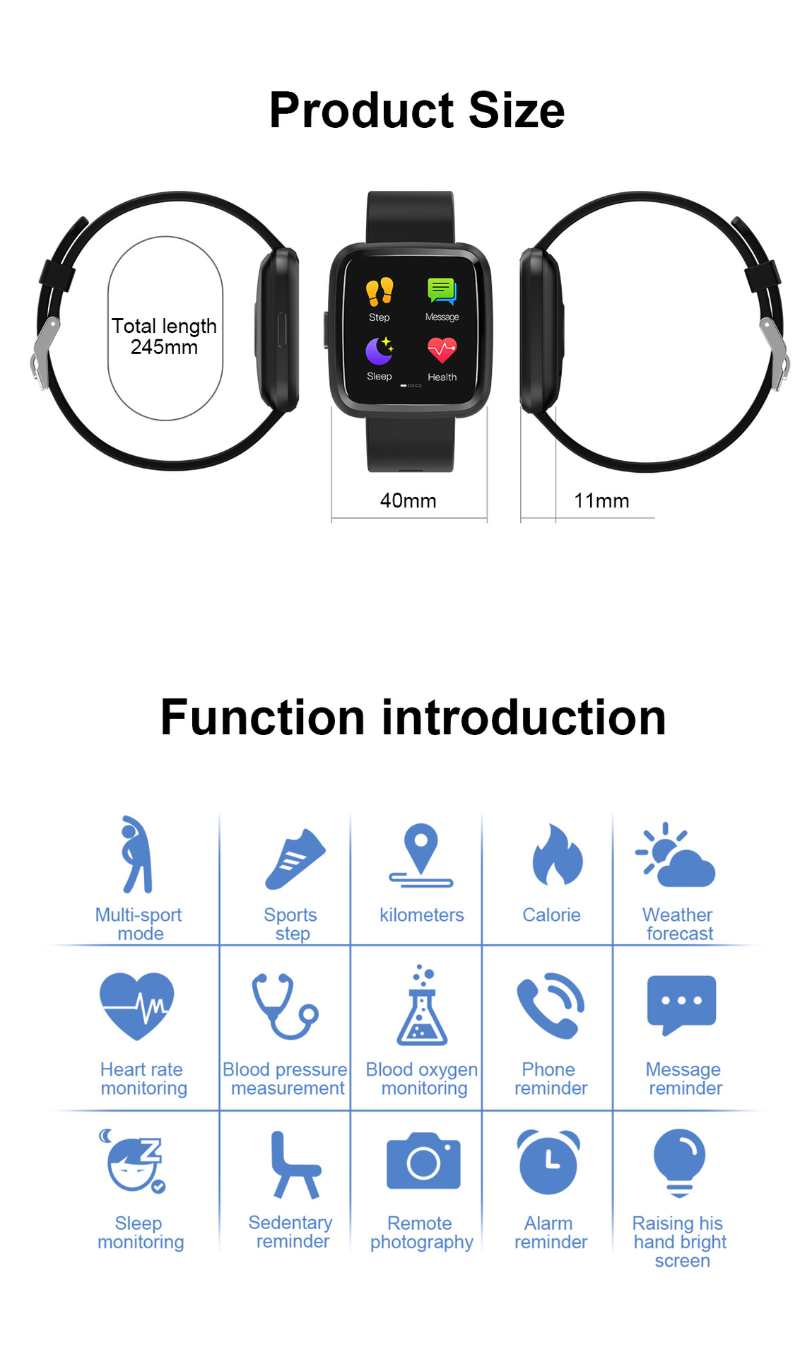 Montre intelligente GOLDENSPIKE - Ref 3390761 Image 16