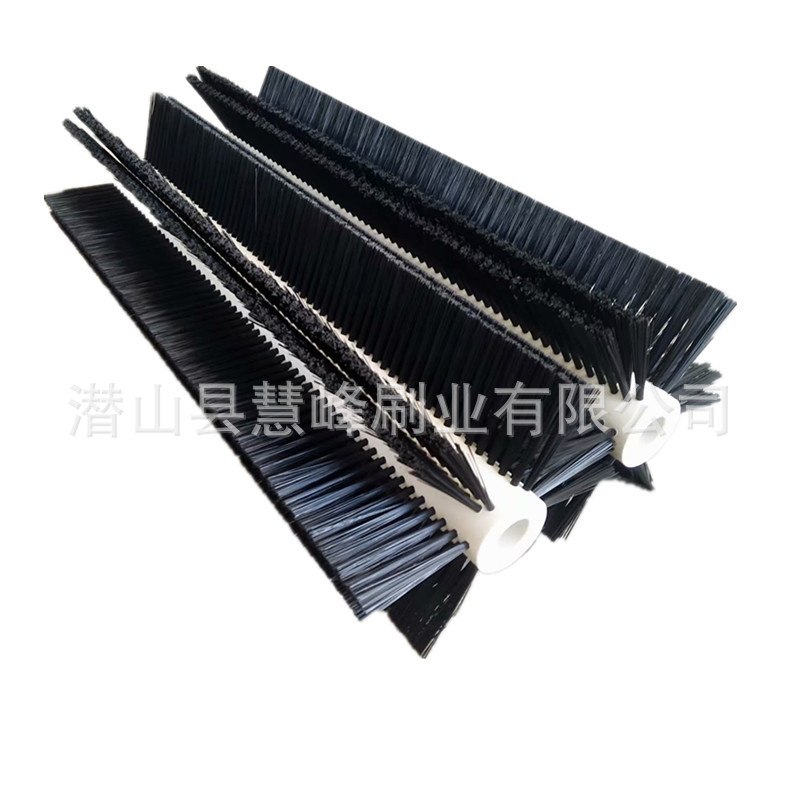 水果清洗机清洗机刷子 白色尼龙丝圆形空心毛刷辊