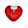 Cute small double-sided handheld mirror heart shaped