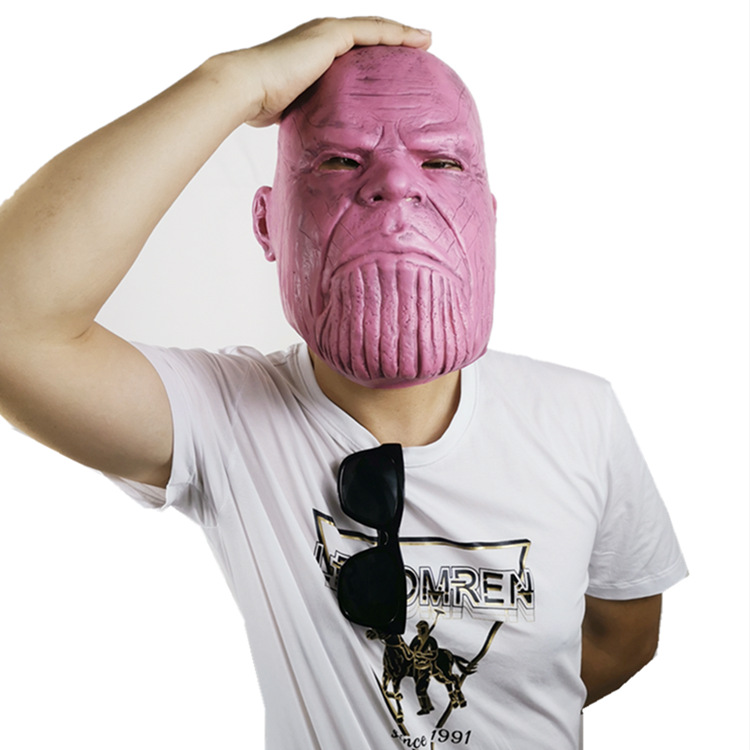 Máscara de capucha asesino Avengers 4 película y televisión apoyos cos Halloween bar Funny horror capucha máscara