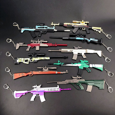绝地武器动漫游戏周边吃鸡武器98K AK47合金武器模型玩具摆件玩具|ms