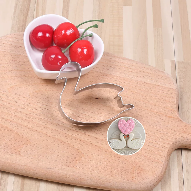 DIY Веселая нержавеющая сталь Печенье Модель животное Лебедь Фимал Печенья Резка модель выпечки формочка