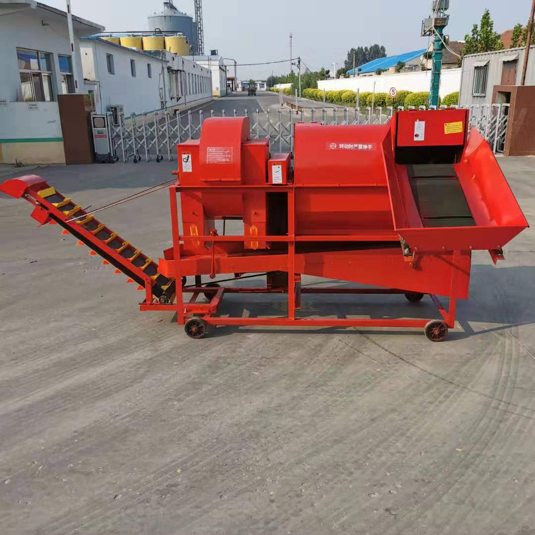江苏大型家用花生果秧分离机花生去秧摘果机自动装袋现货批发