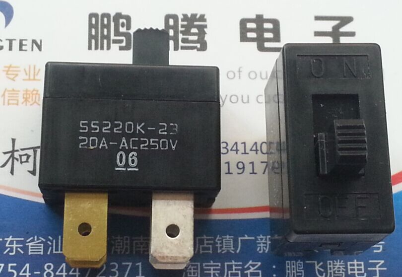 日本FUJISOKU SS220K-23 拨动开关4脚2档 ON-0FF  20A250V 滑动