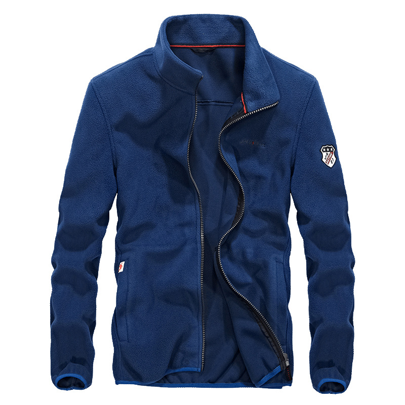 Chaqueta de lana al por mayor transfronteriza chaqueta de lana polar para hombre chaqueta de lana al aire libre chaqueta de lana más tamaño suéter cálido hombres