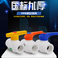 PPR Steel-Core Ball Valve, PPR Shut-off Valve, 20mm 4-way, 25mm 6-way PPR Pipe Fittings & Accessories, Connector Bits