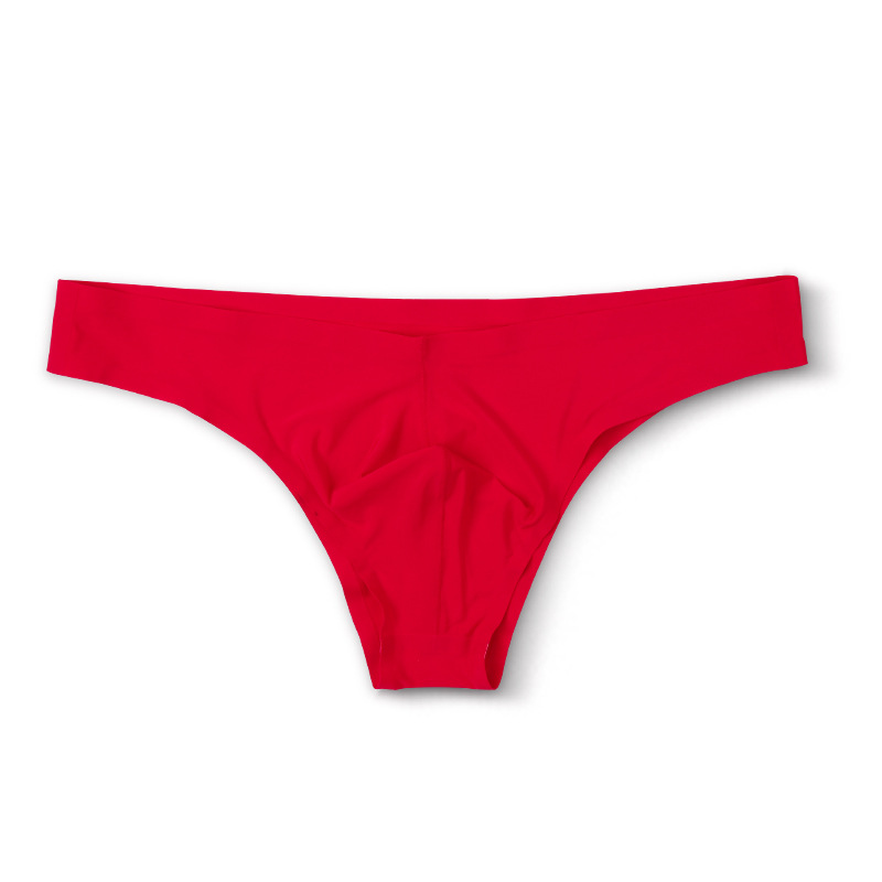 Calzoncillos pequeños transpirables de la ropa interior de la Seda del hielo de los hombres del verano cintura baja escritos atractivos transparentes personalizados cómodos de los hombres de moda