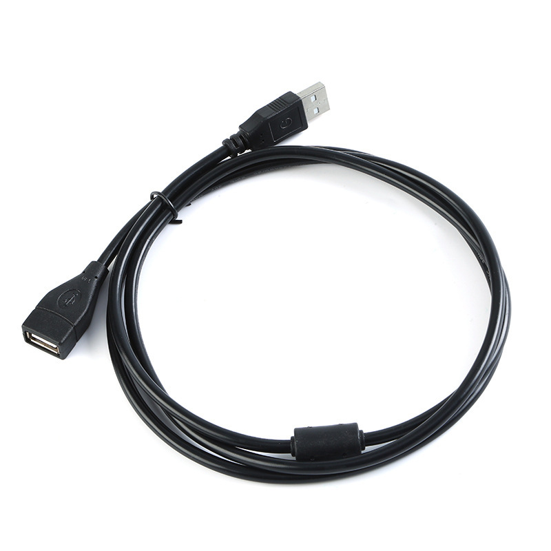 全黑色短线USB线 AM转AF全包 公对母数据线 公转母USB2.0延长线-阿里巴巴