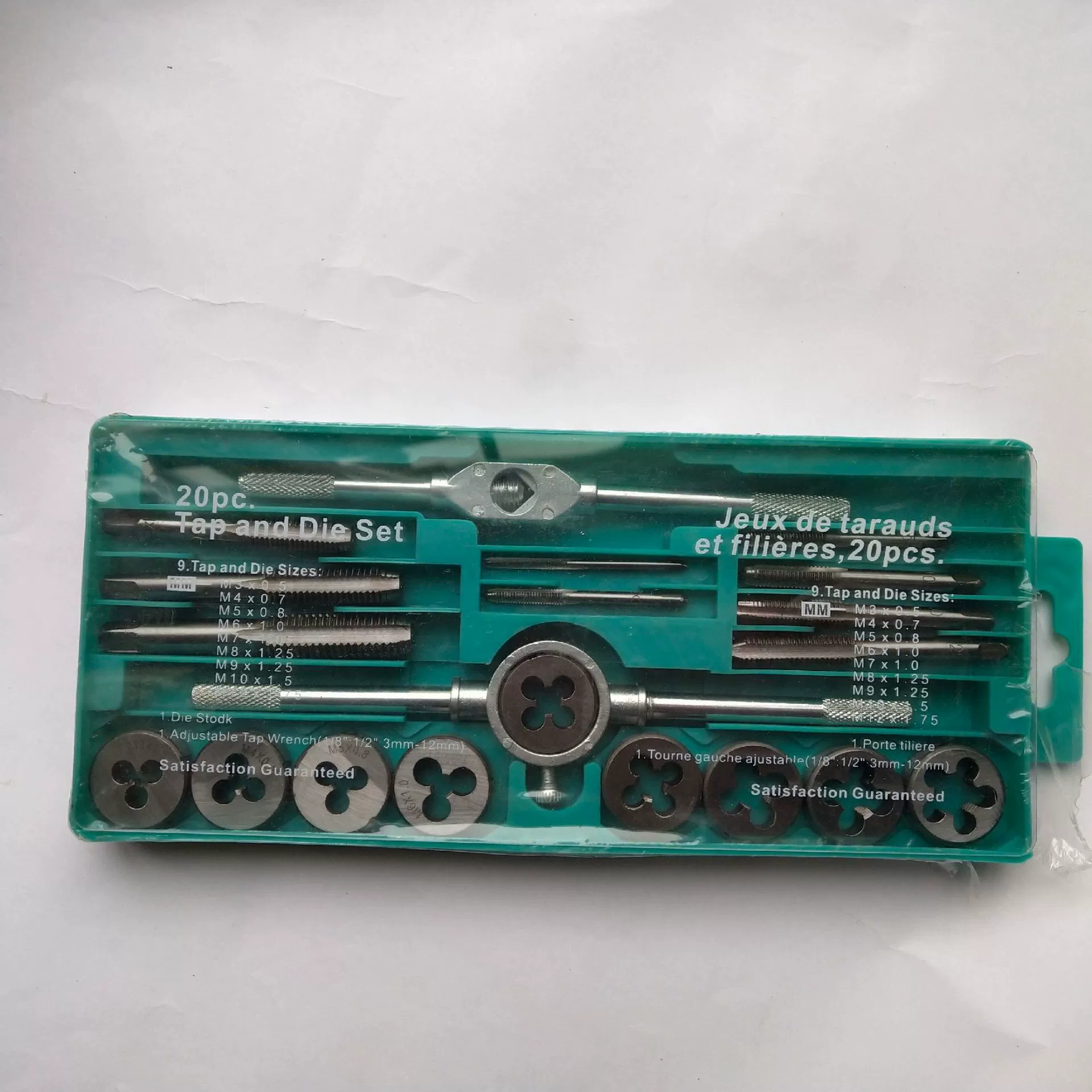 Метрические метчики Набор из 20 штук (маленькая рамка) Набор винтовых метчиков Набор метчиков Костюм для метчиков