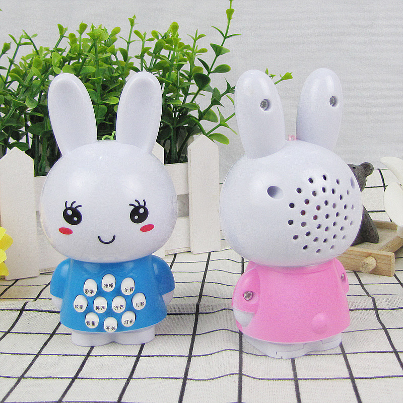 Mini máquina de educación temprana para niños mini máquina de Historia de conejo Ilustración bebé historia juguetes educativos para niños al por mayor