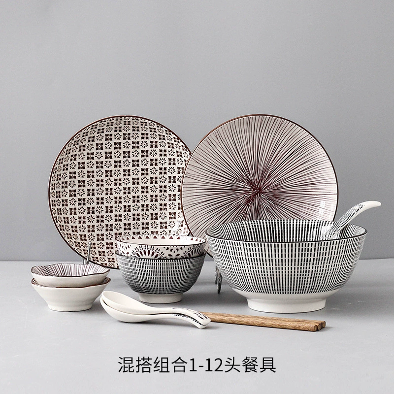 Set for home use, Japanese creative ceramic tableware, palette, simple and elegant design, Aliexpress