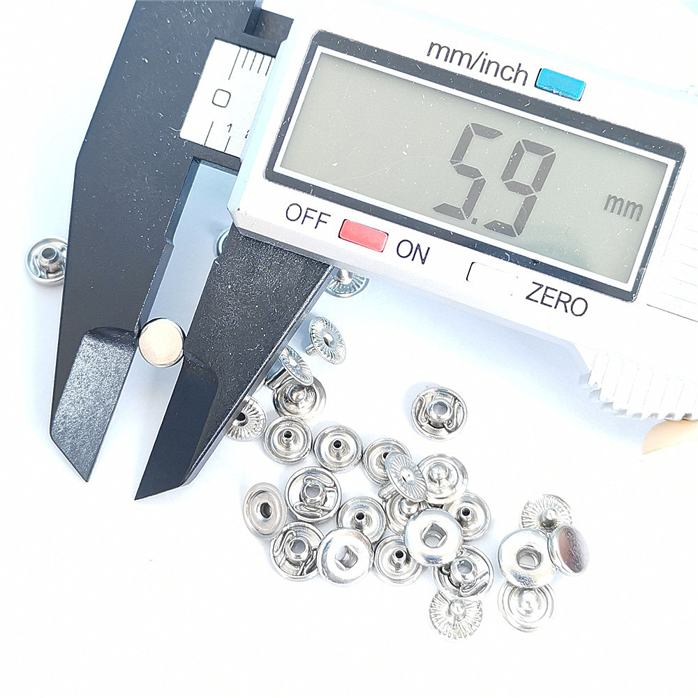 6mm four-button buckle, copper wallet mini snap, stationery button, leather bag hidden buckle 4