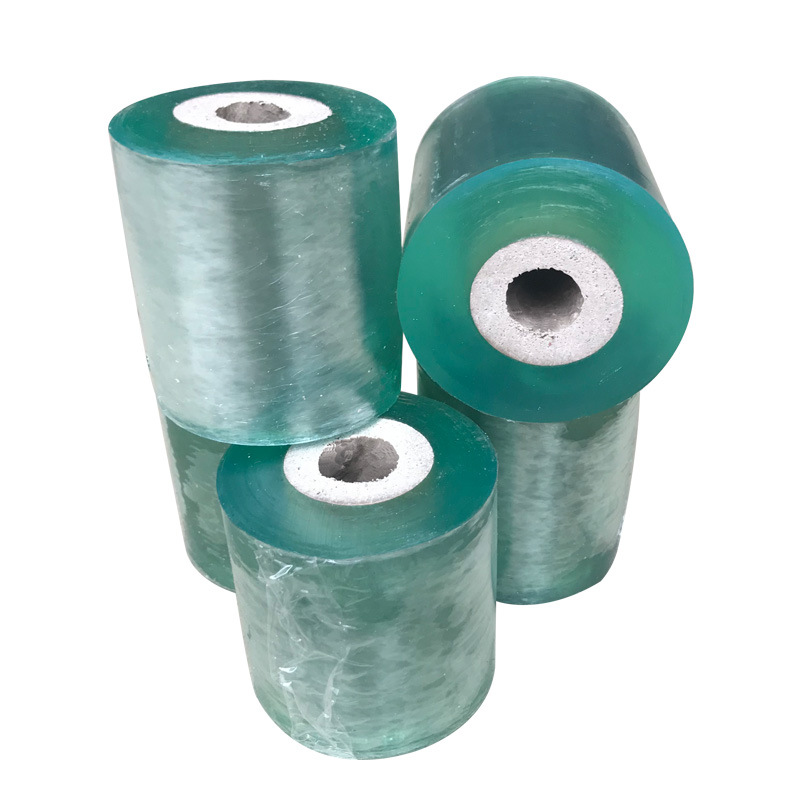 Quick delivery PVC wire film Green transparent self-adhesive packaging grafting film coating 3/5/6/8/10CM wholesale