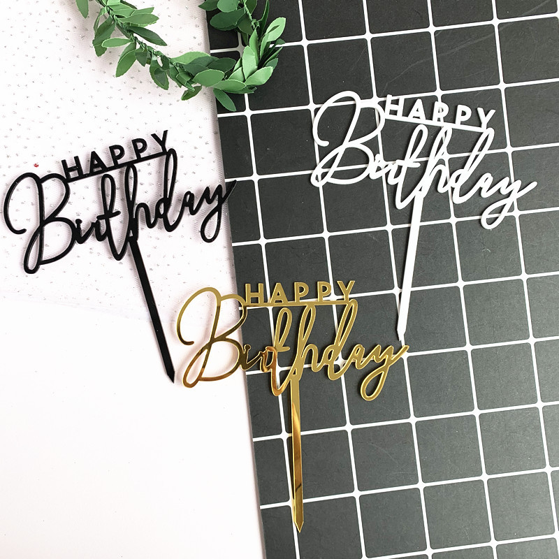 Birthday Letter Arylic Birthday Cake Decorating Supplies display picture 5