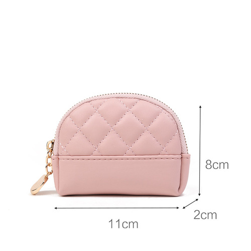 Women's Wallet Factory Direct Sale - New Zipper Handbag Ladies Minimalist Wallet Short Length Gingham Card Holder One Piece Dropshipping