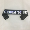 Single party groom to be etiquette with groom's pre -wedding party decorative shoulder strap wedding photo props