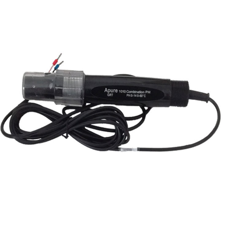 PH电极GRT1020W 爱普尔APURE水质监测塑壳温补3米PH/ORP电极探头