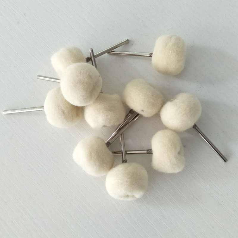2.35mm电磨打磨头电动布轮羊毛轮钢丝轮镜面抛光轮打磨抛光工具