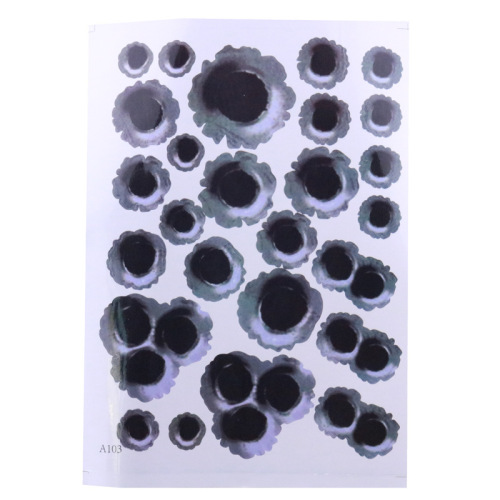 Oversized 3D effect bullet hole sticker car sticker personalized car pull pattern exterior decoration double click hole 21*30CM