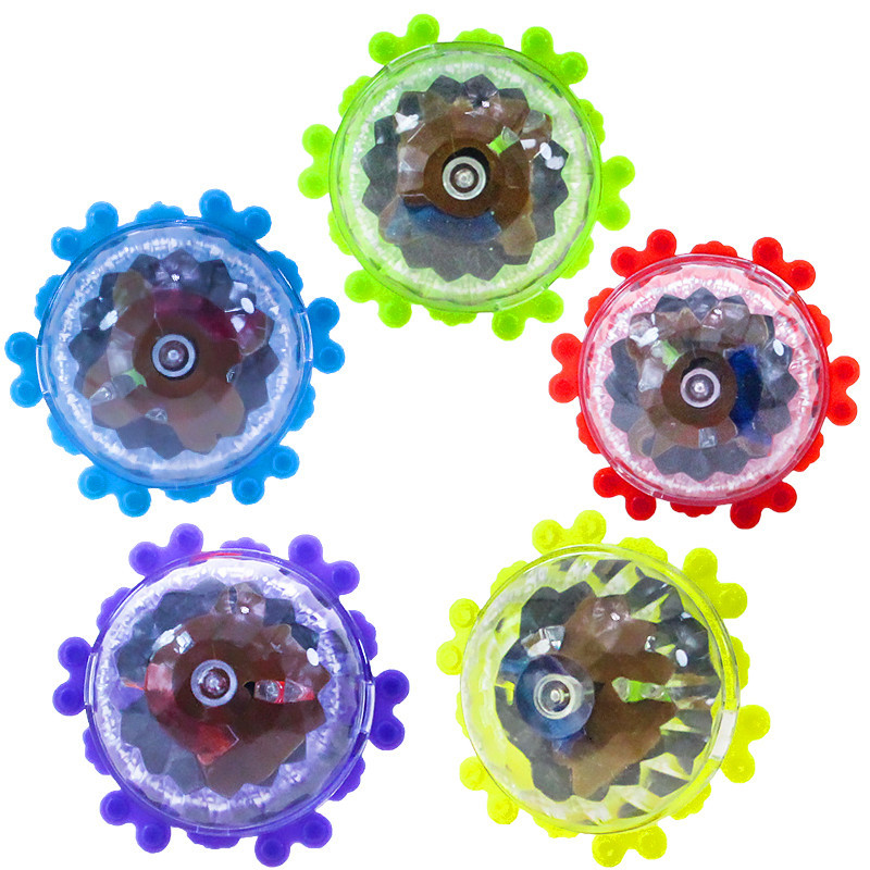 Brillante fricción encaje flash Gyro niños tradicional pequeño juguete puesto Venta caliente suministro luminoso Gyro